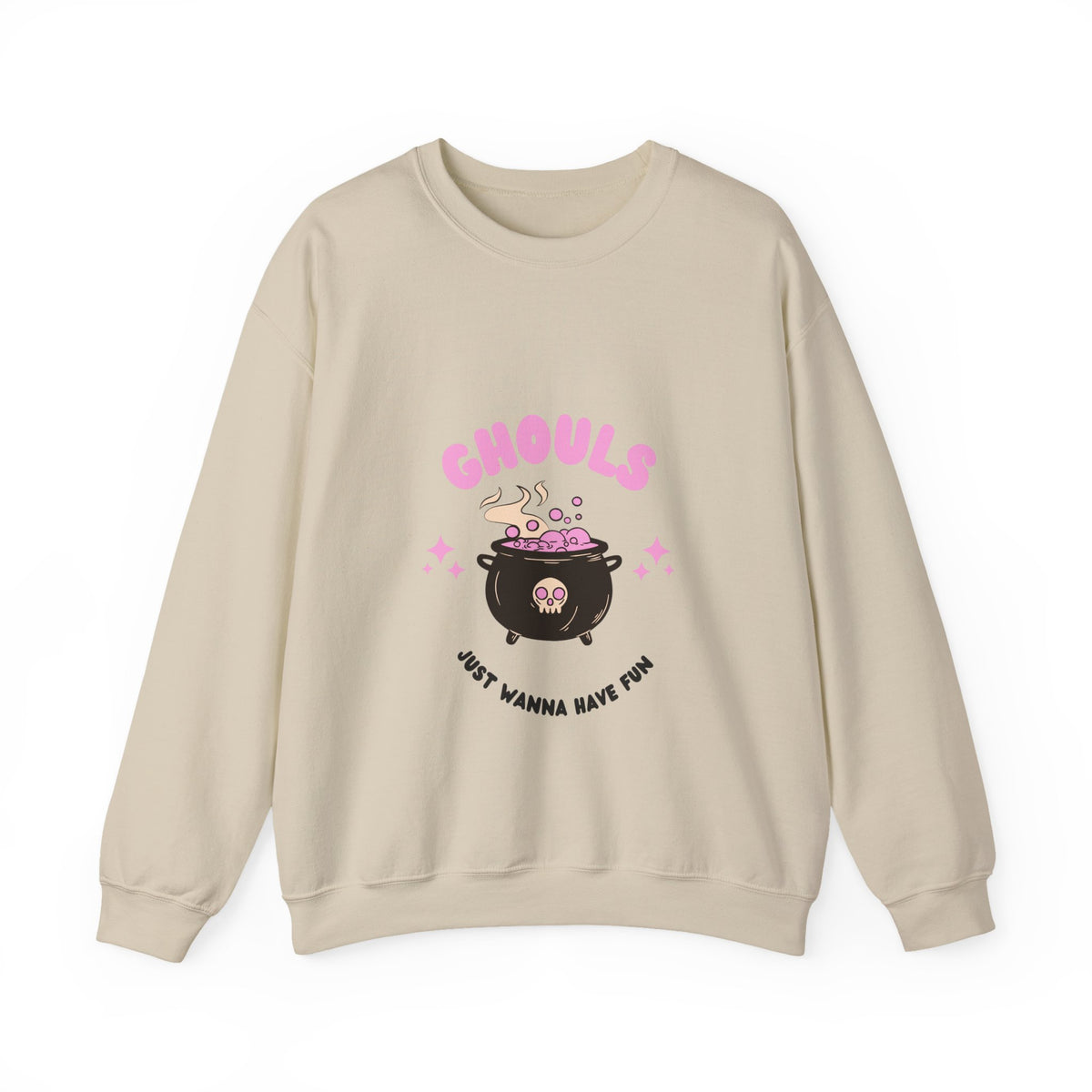 Ghoul Crewneck Sweatshirt — "Ghouls Just Wanna Have Fun" Cute Halloween Pullover