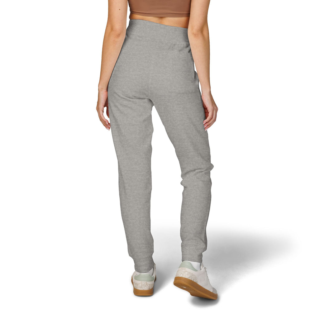 Embroidered 'Slate & Social' Fleece Sweatpants — Cozy Casual Joggers