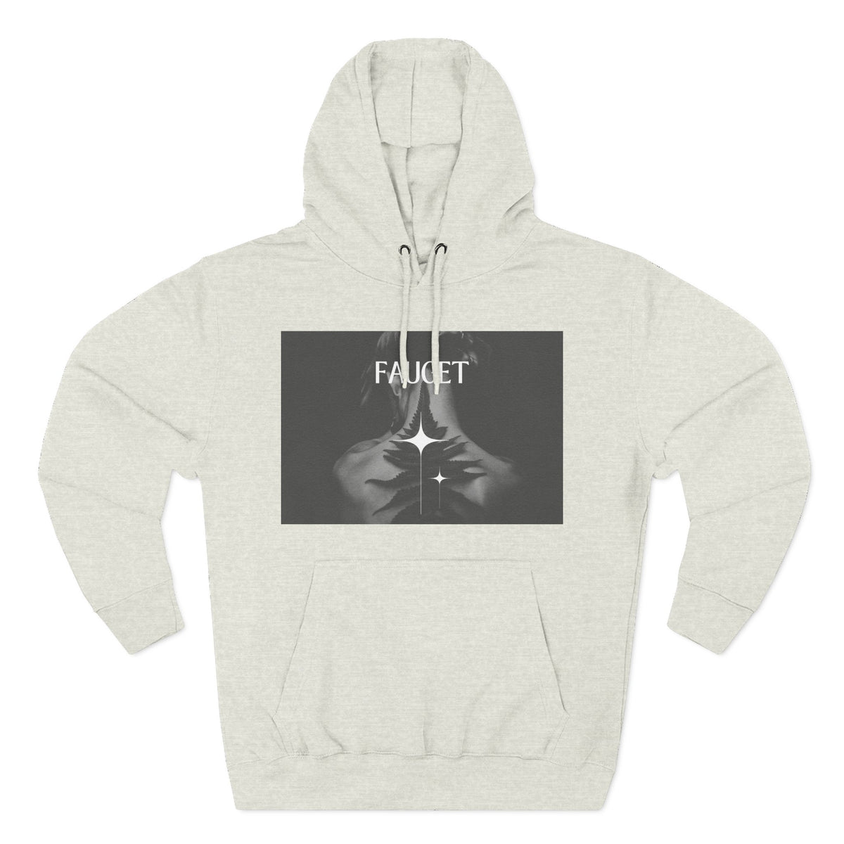 Hoodie — 'FAUCET' Monochrome Prayer Hands Graphic Hoodie