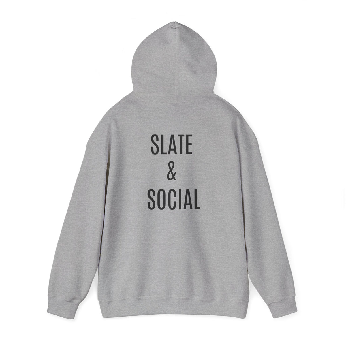 Butterfly Graphic Hoodie — 'Slate & Social' Minimalist White Pullover