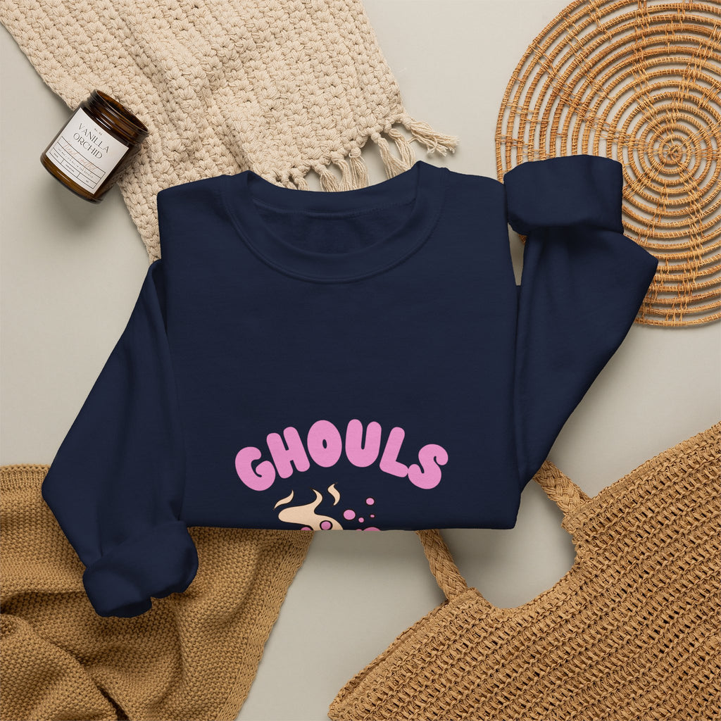 Ghoul Crewneck Sweatshirt — "Ghouls Just Wanna Have Fun" Cute Halloween Pullover