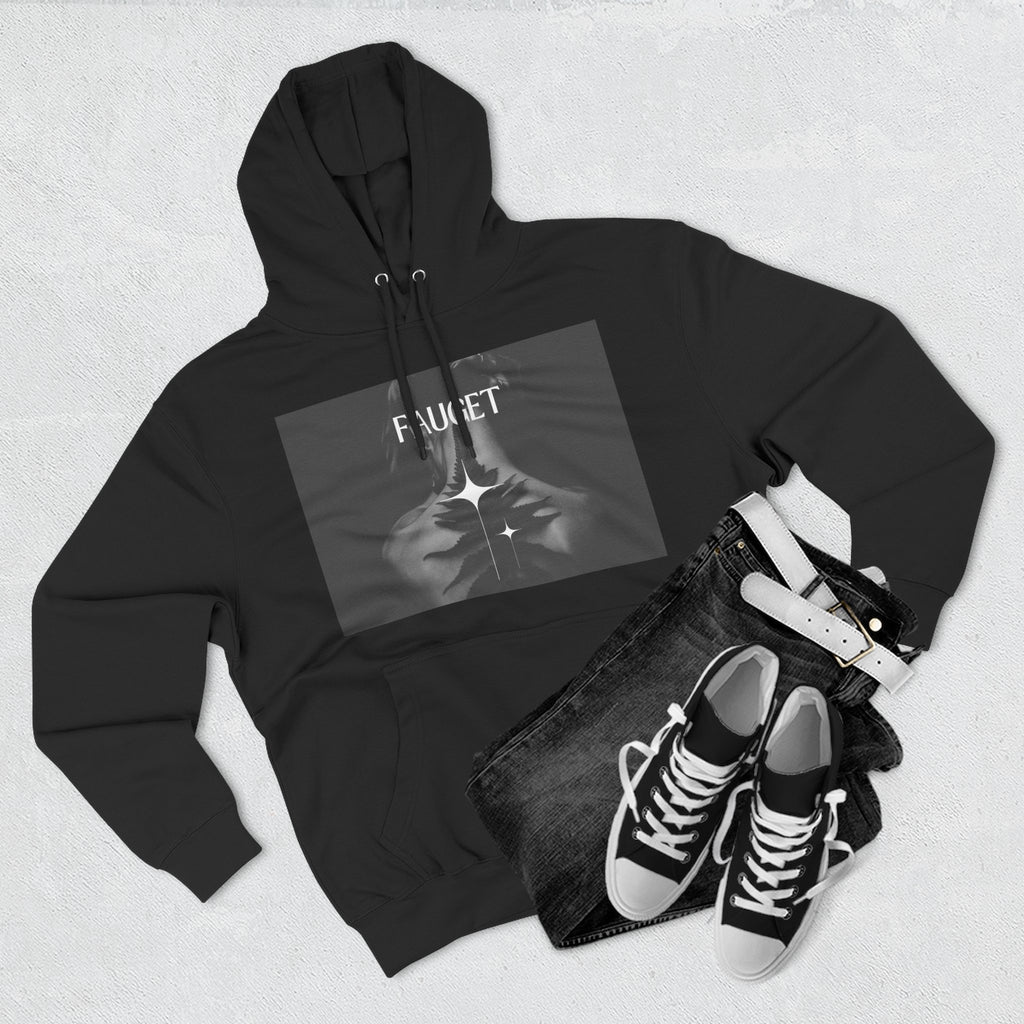 Hoodie — 'FAUCET' Monochrome Prayer Hands Graphic Hoodie