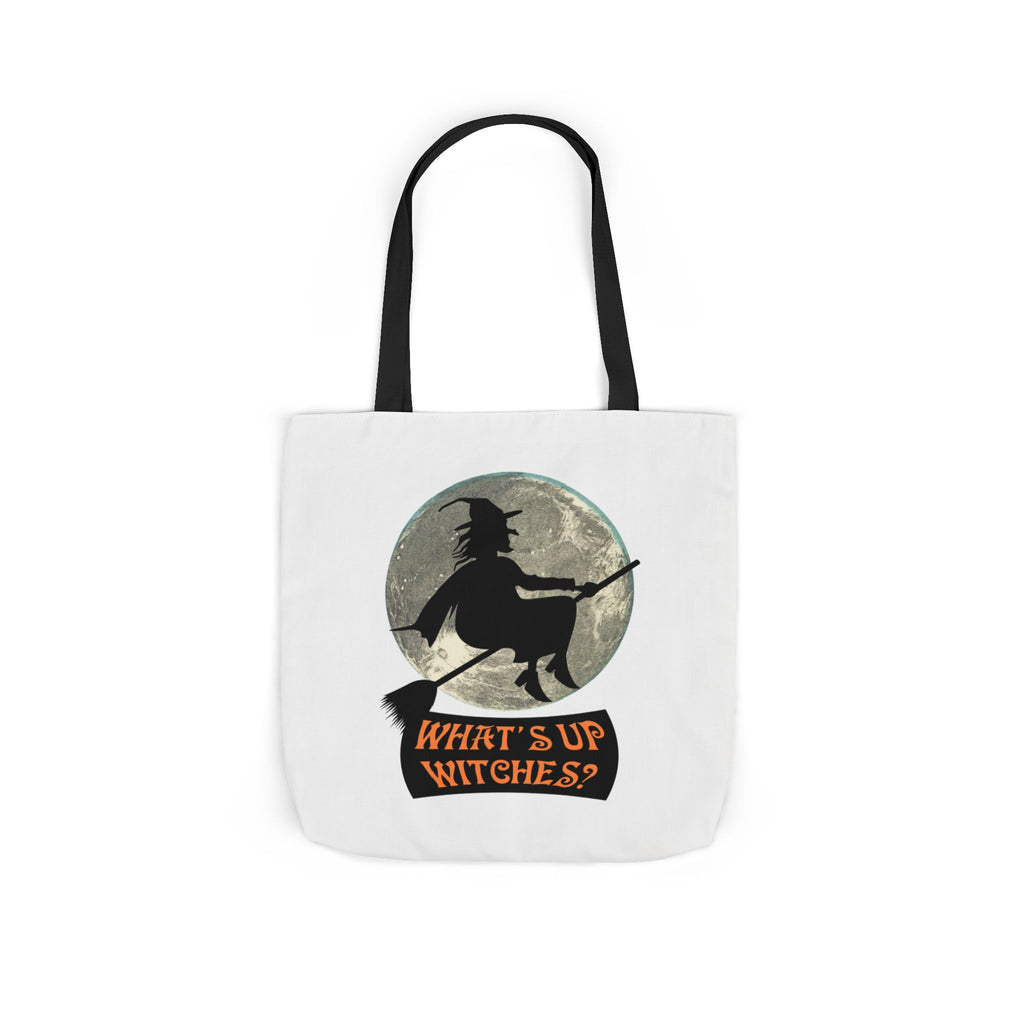 What’s Up Witches Halloween Witch Canvas Tote Bag